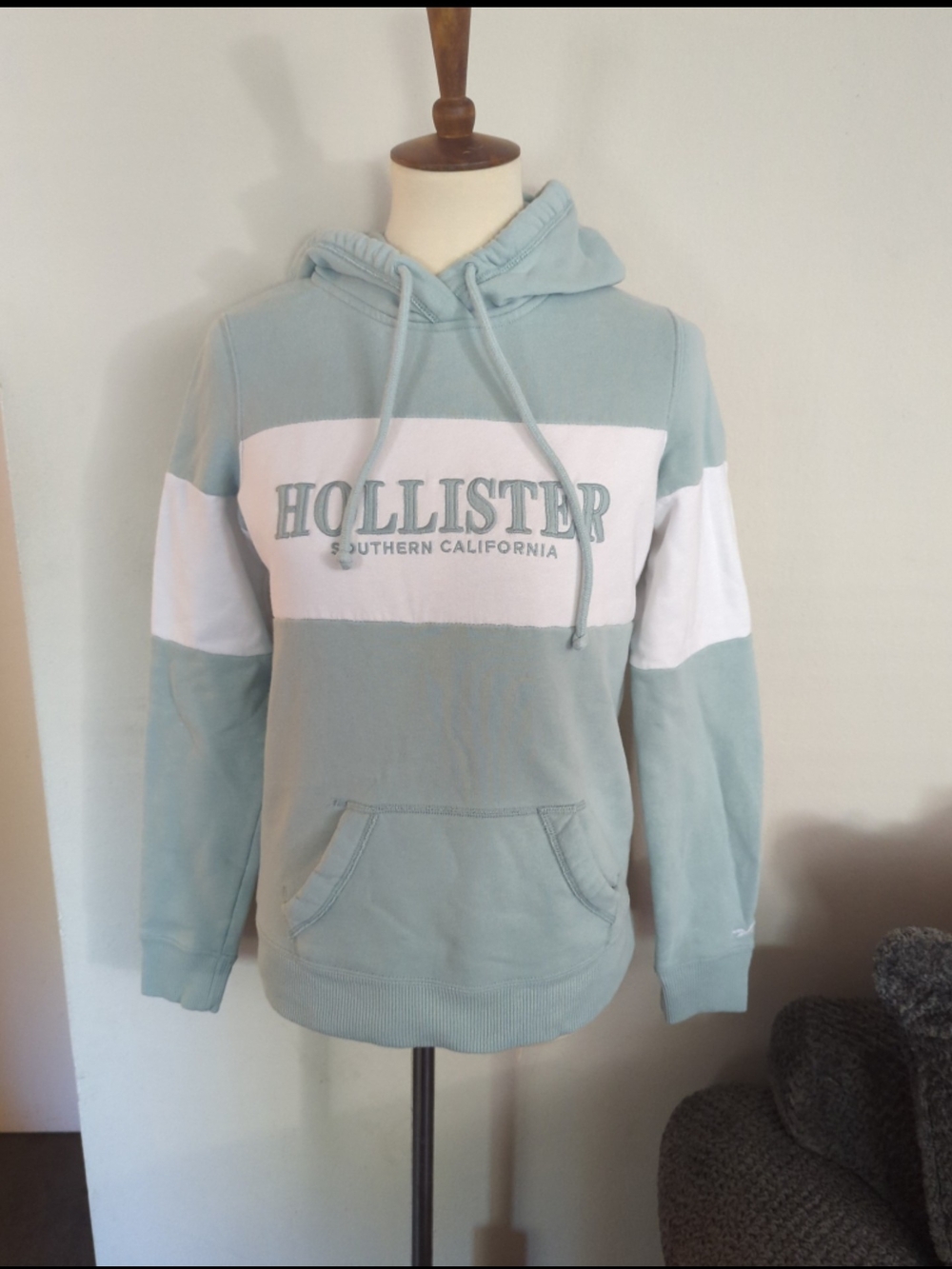 Sage green Hollister Southern California hoodie S